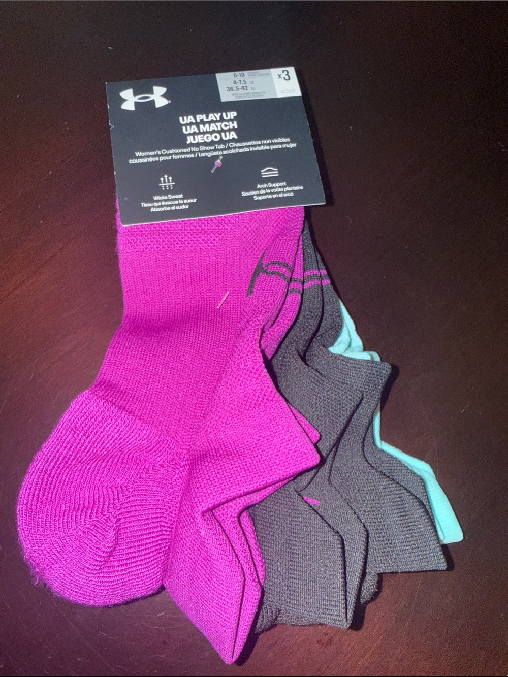 Under Armour Women's No-Show Athletic Socks (3-Pack)